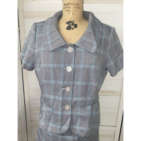 VTG New W/ Tags Sweet Suit Petite 2 Pc Skirt Suit Ruffles at Bottom Sz 14P - Picture 2 of 12